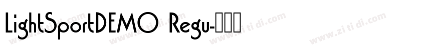 LightSportDEMO Regu字体转换